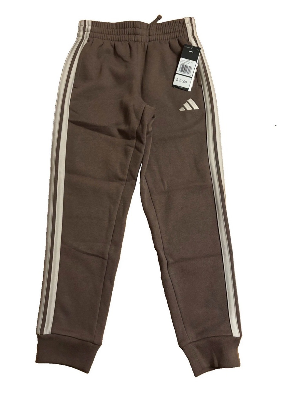 Adidas Boys Logo Joggers - Brown - S (8)
